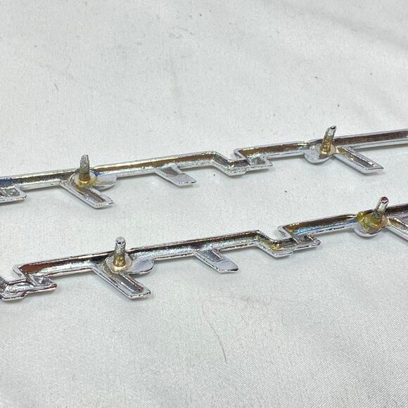 Ford Thunderbird Script Emblem Lot of 2 Tbird Fender Door 14" Long 1958 - 1962 - Picture 8 of 10